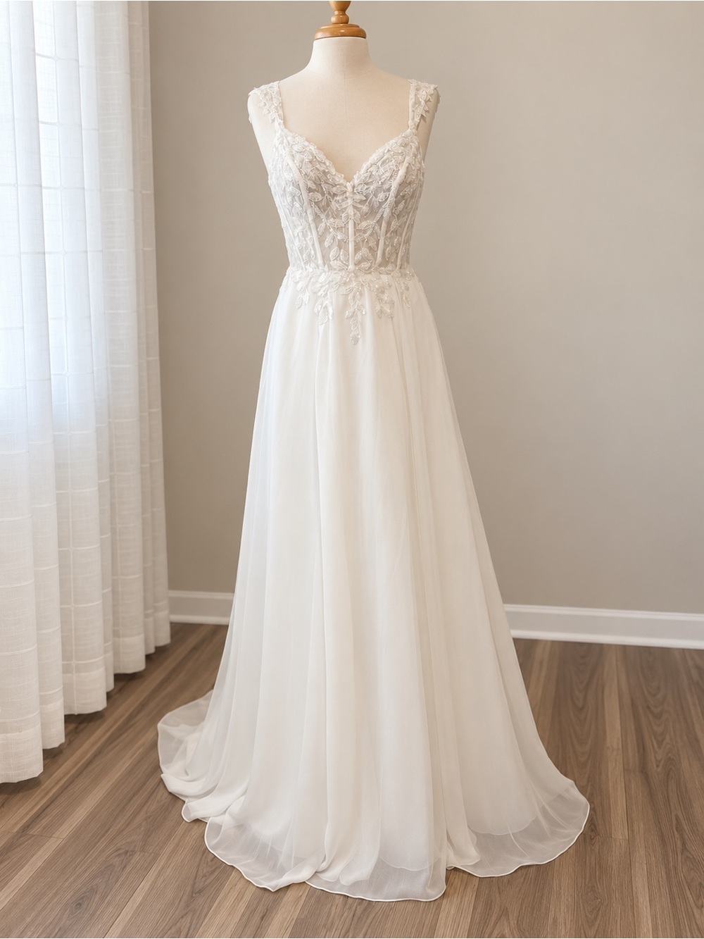 Moonlight Bridal Ivory Wedding Dress – Size 10